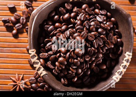 geröstete Kaffeebohnen Stockfoto