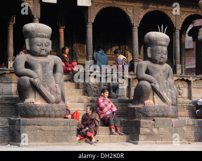 Bhimsen Hindu Tempel, Bhaktapur, Kathmandu-Tal, Nepal Stockfoto