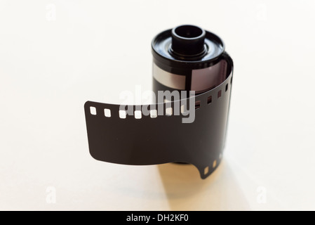 Nahaufnahme eines 35mm-Films Rollen. Stockfoto