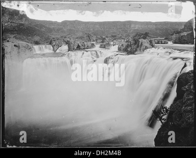 Die Shoshone Falls in Idaho sind einer der größten Wasserfälle in den Vereinigten Staaten, bekannt für seine atemberaubende Landschaft und seine malerische Schönheit. Oft als „Niagara des Westens“ bezeichnet, zieht es Besucher aus der ganzen Welt an. Stockfoto