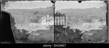 Die Shoshone Falls am Snake River in Idaho sind einer der größten Wasserfälle in den Vereinigten Staaten und werden oft als „Niagara des Westens“ bezeichnet. Stockfoto