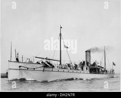 Vesuv (Dynamit-Pistole Kreuzer). Hafen beugen, im Gange, 1891-512899 Stockfoto