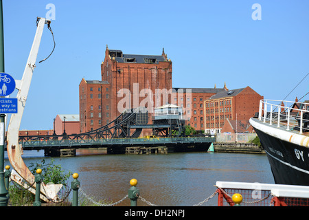 Alexander Dock am Grimsby Docks, Grimsby, Lincolnshire, England, Vereinigtes Königreich Stockfoto