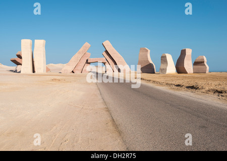 Eingang des Ras Mohammed National Park, Sinai, Ägypten Stockfoto