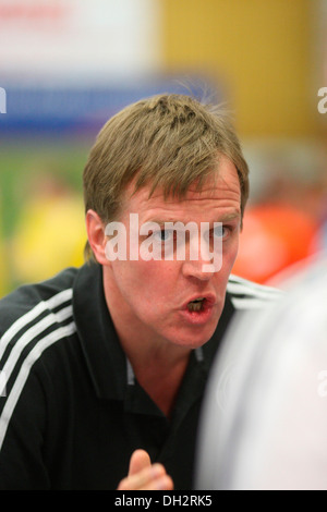 Der Trainer der deutschen Handball Junioren Bundesliga, Martin Heuberger, Mülheim-Kärlich, Rheinland-Pfalz Stockfoto