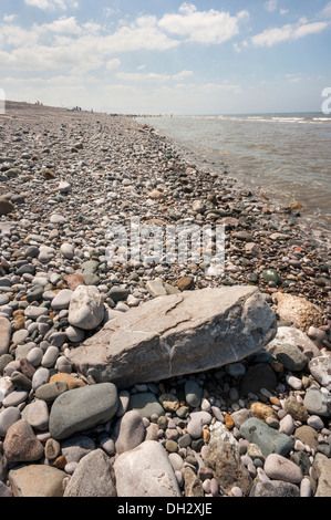 Felsige Ufer-Nord-Wales. Stockfoto