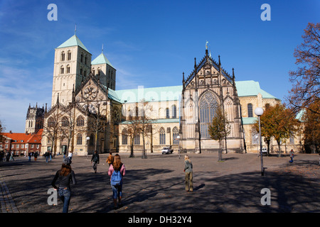 Deutschland, Münster, St. Pauls Cathedral, Kirche, Kirche, St. Paulus-Dom, Münster, Deutschland Stockfoto
