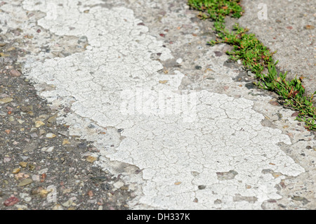 Streifen, -Fahrbahn Stockfoto