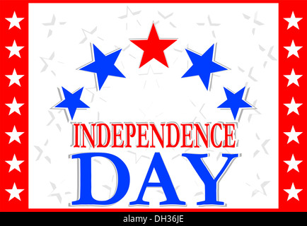 Independence Day-Design Stockfoto