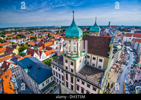 Augsburg Deutschland alten Stadtbild. Stockfoto