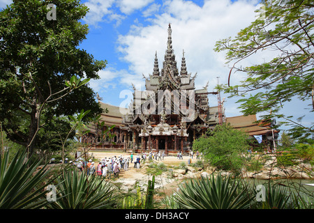 Heiligtum der Wahrheit in Pattaya City, Thailand Stockfoto