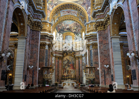 Italien, Rom, Kirche Santi Ambrogio e Carlo al Corso Stockfoto