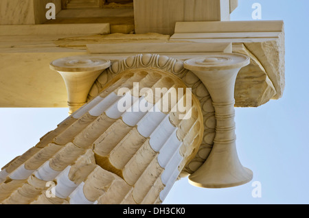 Spalte des Erechtheion Tempel, Akropolis, Athen, Griechenland, Europa Stockfoto