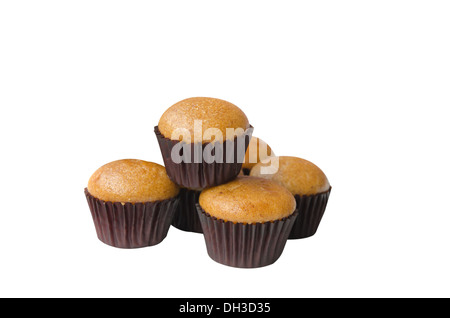 Frisch gebackene hausgemachte Vegan-Bananen-muffins Stockfoto