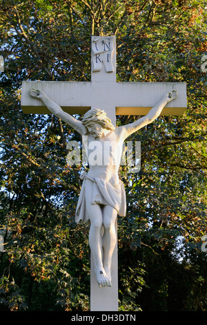 Feld-Kruzifix, Grafenrheinfeld, Franken, Niederbayern Stockfoto