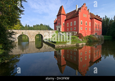 Böhmen Schloss Cervena Lhota Tschechien Stockfoto