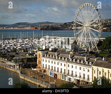 GB - DEVON: Torquay Marina und englische Riviera Rad Stockfoto