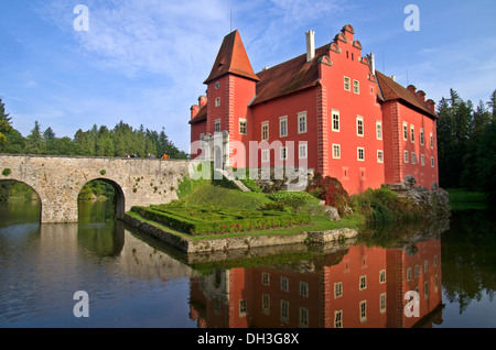 Böhmen Schloss Cervena Lhota Tschechien Stockfoto