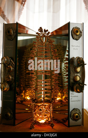 Kunstwerk im Teatre-Museu Dalí, Dali Museum, Figueres, Girona, Katalonien, Girona, Spanien, Europa Stockfoto