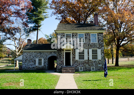 General George Washington Hauptsitz in Valley Forge, Pennsylvania. Stockfoto