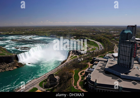 Niagarafälle vom Skylon Tower, Ontario, Kanada Stockfoto