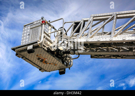 Feuer LKW Leiter Ausziehleiter Stockfoto