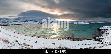Norwegische Landschaft. Oberhalb des Polarkreises. Sommarøy Stockfoto