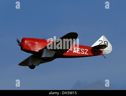 Chilton DW-1 Vintage 1930er Jahre Eindecker-Flugzeug von der Shuttleworth Collection. Flugtag Oktober 2003, Biggleswade UK Stockfoto