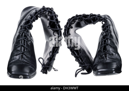 Damen Overknee Stiefel Stockfoto