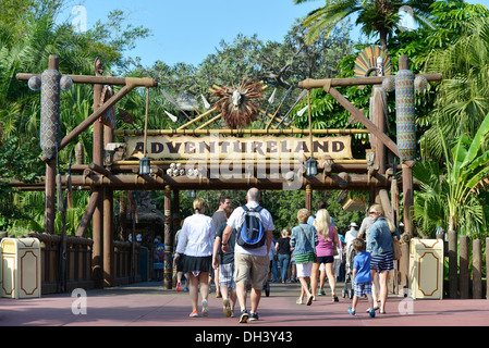 Abenteuerland im Magic Kingdom, Disney World Resort, Orlando Florida Stockfoto