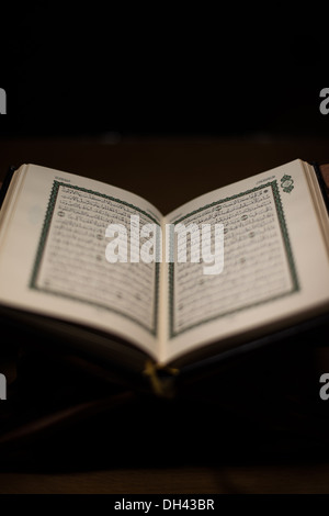 Seiten des Heiligen Koran das testament Stockfoto