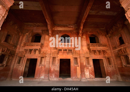 Jodha Bai Palast Fatehpur Sikri Agra Uttar Pradesh Indien Asien Stockfoto