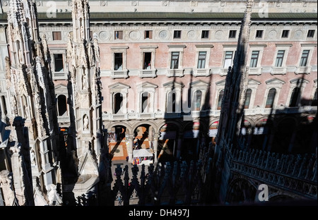 Gebäude in Corso Vittorio Emanuele von Kuppeldach in Mailand Milan Stockfoto