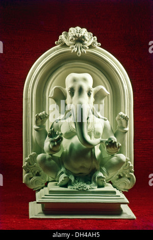 Herr Ganesh Idol, Ganesha, Ganesh, Ganapati, Vinayaka, am bekanntesten und am meisten angebetet Gottheit durch Hindu, Indien, asien Stockfoto