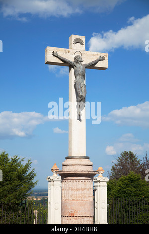 Statue von Christus, Abtei Pannonhalma (UNESCO-Weltkulturerbe), Pannonhalma, West-Transdanubien, Ungarn Stockfoto