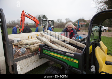 Ein John Deere Gator in Aktion UK Stockfoto