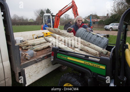 Ein John Deere Gator in Aktion UK Stockfoto