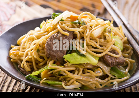 Yakisoba Nudeln Stockfoto