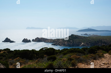 Capo Spartivento an der Südküste von Sardinien, Italien Stockfoto