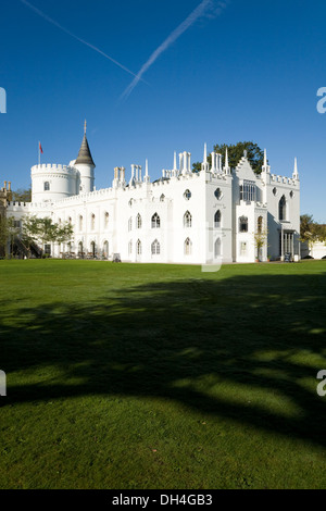 Exterieur der Strawberry Hill House, Saint Marys University, Twickenham. Middlesex. UK., nach der Restaurierung mit Lotterie Finanzierung. Stockfoto