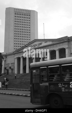 RBI Gebäude Stadt Halle Asiatic Society Staat Zentralbibliothek Mumbai Maharashtra Indien Asien Juni 2012 Stockfoto