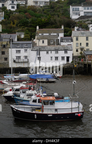 Polperro Fischerdorf an der Südküste Cornwalls, Cornwall, England, UK Stockfoto