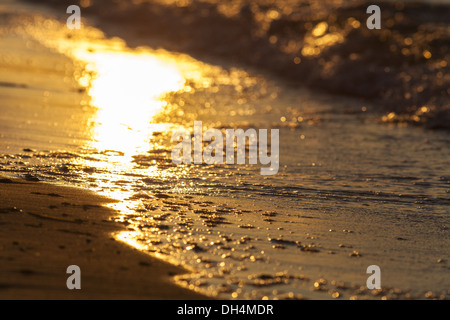 Sonnenuntergang an der Ostsee Stockfoto