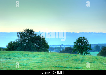 Surrey Hills, Box Hill Sonnenuntergänge Stockfoto