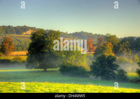 Surrey Hills, Box Hill Sonnenuntergänge Stockfoto