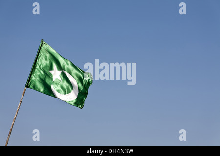 Islamische muslimische Flagge Pakistan Stockfoto