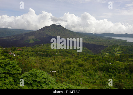 Indonesien, Bali, Batur See, Vulkan Gunung Batur Stockfoto