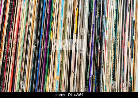Plattensammlung Stockfoto