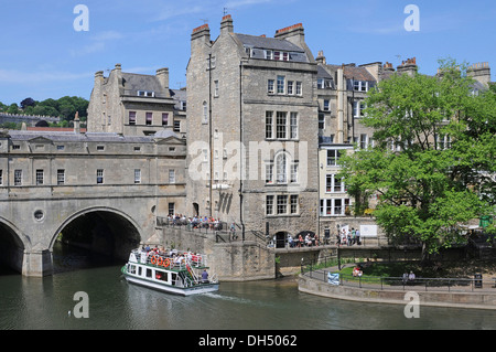 Fluß Avon in Bath, England, Vereinigtes Königreich, Europa Stockfoto