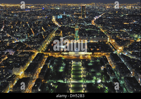 Nacht-Stadt-Landschaft Stockfoto